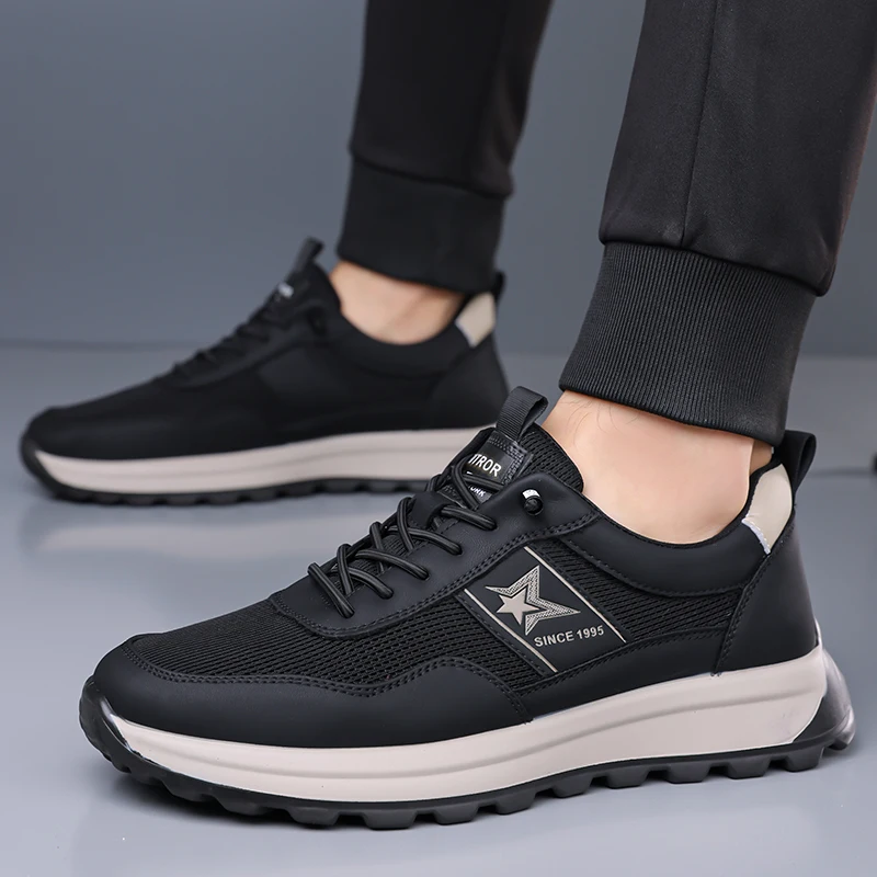 Men's Lightweight Mesh Sports Shoes, Breathable Casual Sneakers, Non-slip Soft Sole Comfortable Walking Shoes for Everyday
Men's Lightweight Mesh Sports Shoes, Breathable Casual Sneakers, Non-slip Soft Sole Comfortable Walking Shoes for Everyday