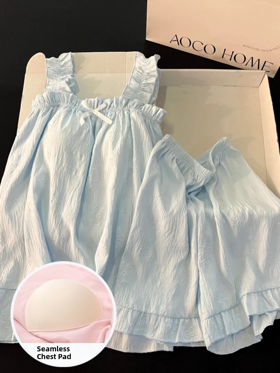 Летний тонкий спортивный комплект Cloud Cotton ort Sve для женщин с накладкой на грудь, домашняя одежда, розовая, голубая верхняя одежда
Летний тонкий спортивный комплект Cloud Cotton ort Sve для женщин с накладкой на грудь, домашняя одежда, розовая, голубая верхняя одежда
