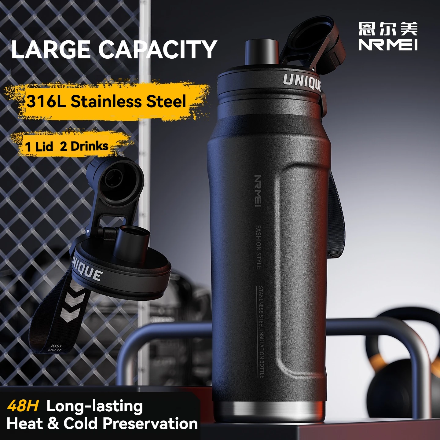 1L Drinkware Thermos Water Bottle Stainless Steel Vacuum Flask Tumbler Coffee Cup Insulated Hot Tea Cold Camping Thermal
1L Drinkware Thermos Water Bottle Stainless Steel Vacuum Flask Tumbler Coffee Cup Insulated Hot Tea Cold Camping Thermal
