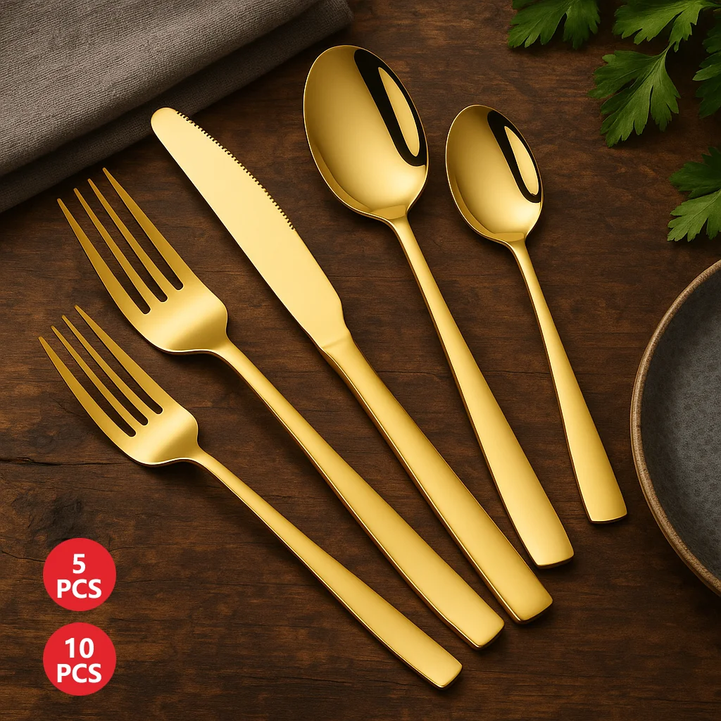 5PCS/10PCS Toddler Silverware Set Stainless Steel Kids Utensil Set Including Spoon and Fork Children Silverware Party Holiday
5PCS/10PCS Toddler Silverware Set Stainless Steel Kids Utensil Set Including Spoon and Fork Children Silverware Party Holiday