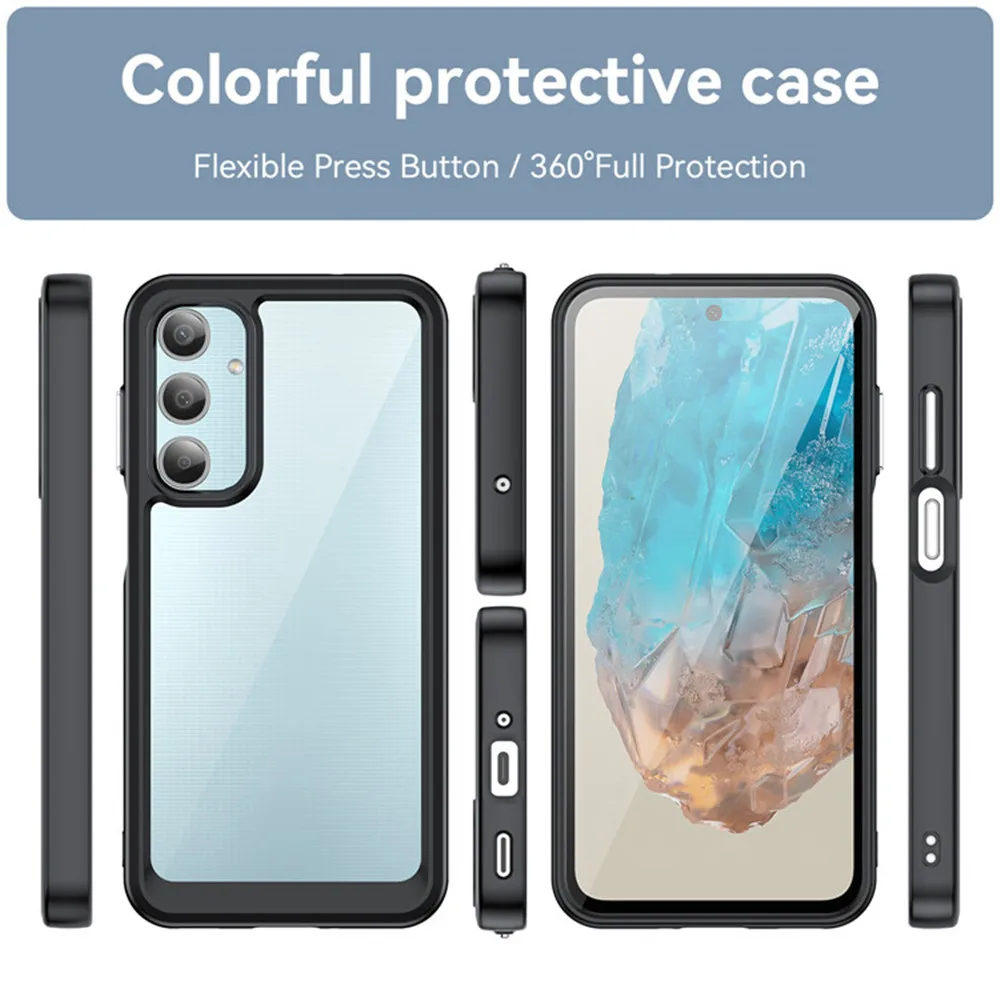 For Samsung Galaxy M35 5G Hard Backplane Soft Border Cover Phone Case For SamsungM35 M 35 Fashion PMMA + TPC Coque
For Samsung Galaxy M35 5G Hard Backplane Soft Border Cover Phone Case For SamsungM35 M 35 Fashion PMMA + TPC Coque
