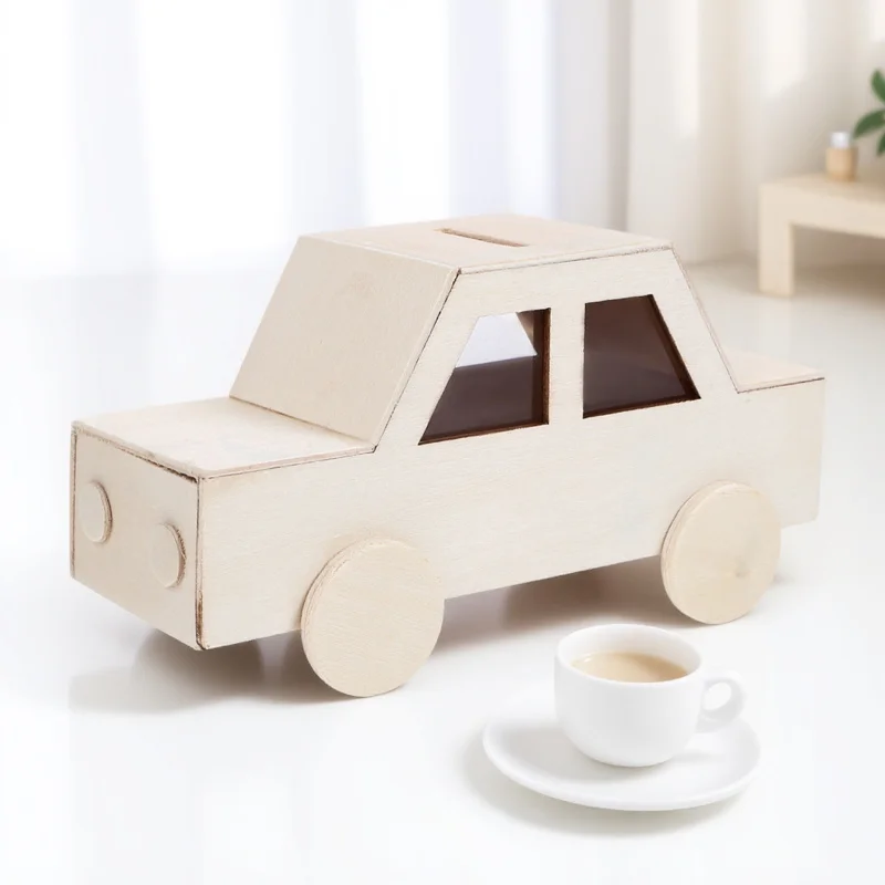 Unfinished Wooden Bank Students DIY Piggy Bank Change Container Money Storage Box Wooden Car for Crafts
Unfinished Wooden Bank Students DIY Piggy Bank Change Container Money Storage Box Wooden Car for Crafts