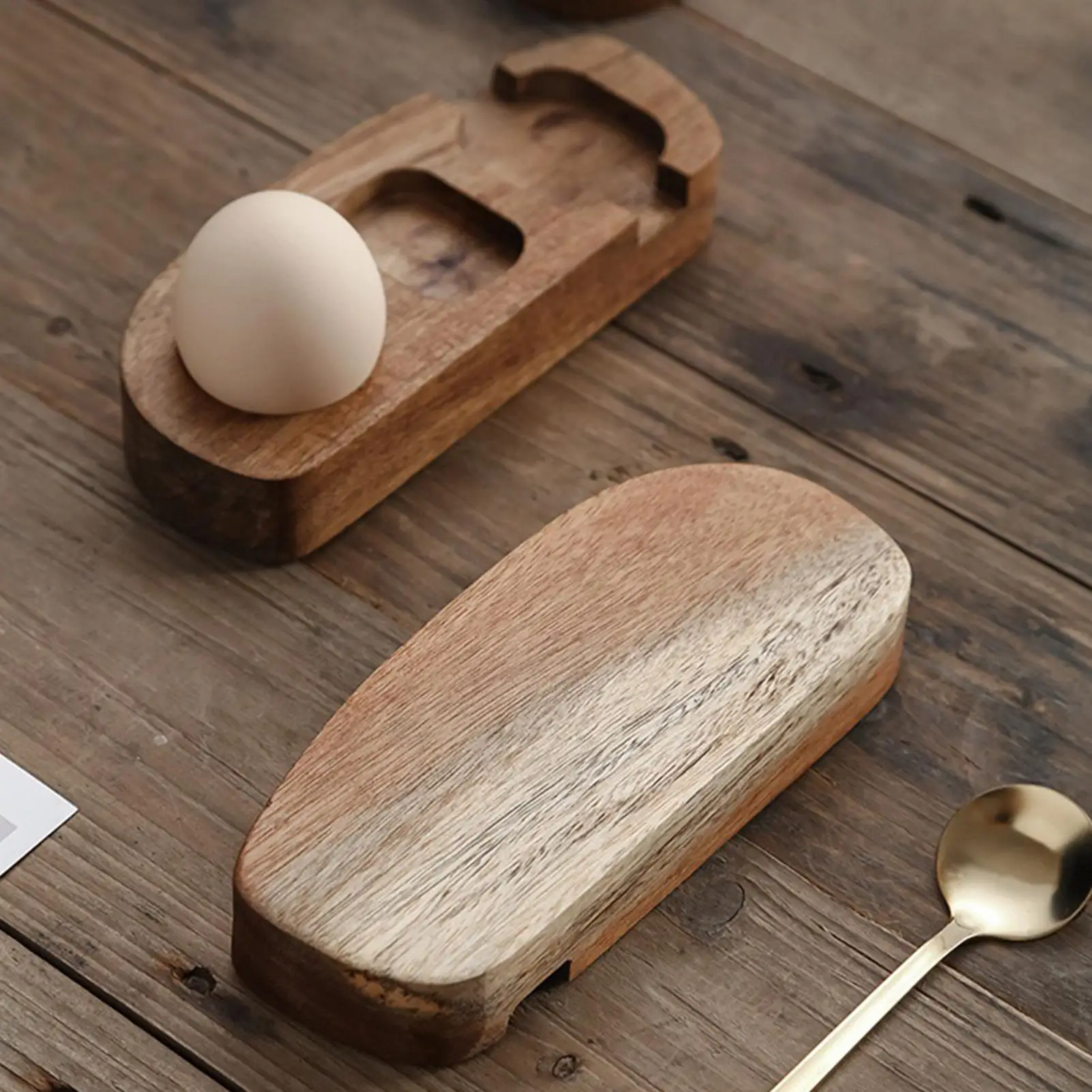 Wooden Egg Tray 3-Slot Wood Small Cheese Serving Holder Tabletop Soft Boiled Eggs Organizer Tray for Home Dorm Restaurant
Wooden Egg Tray 3-Slot Wood Small Cheese Serving Holder Tabletop Soft Boiled Eggs Organizer Tray for Home Dorm Restaurant