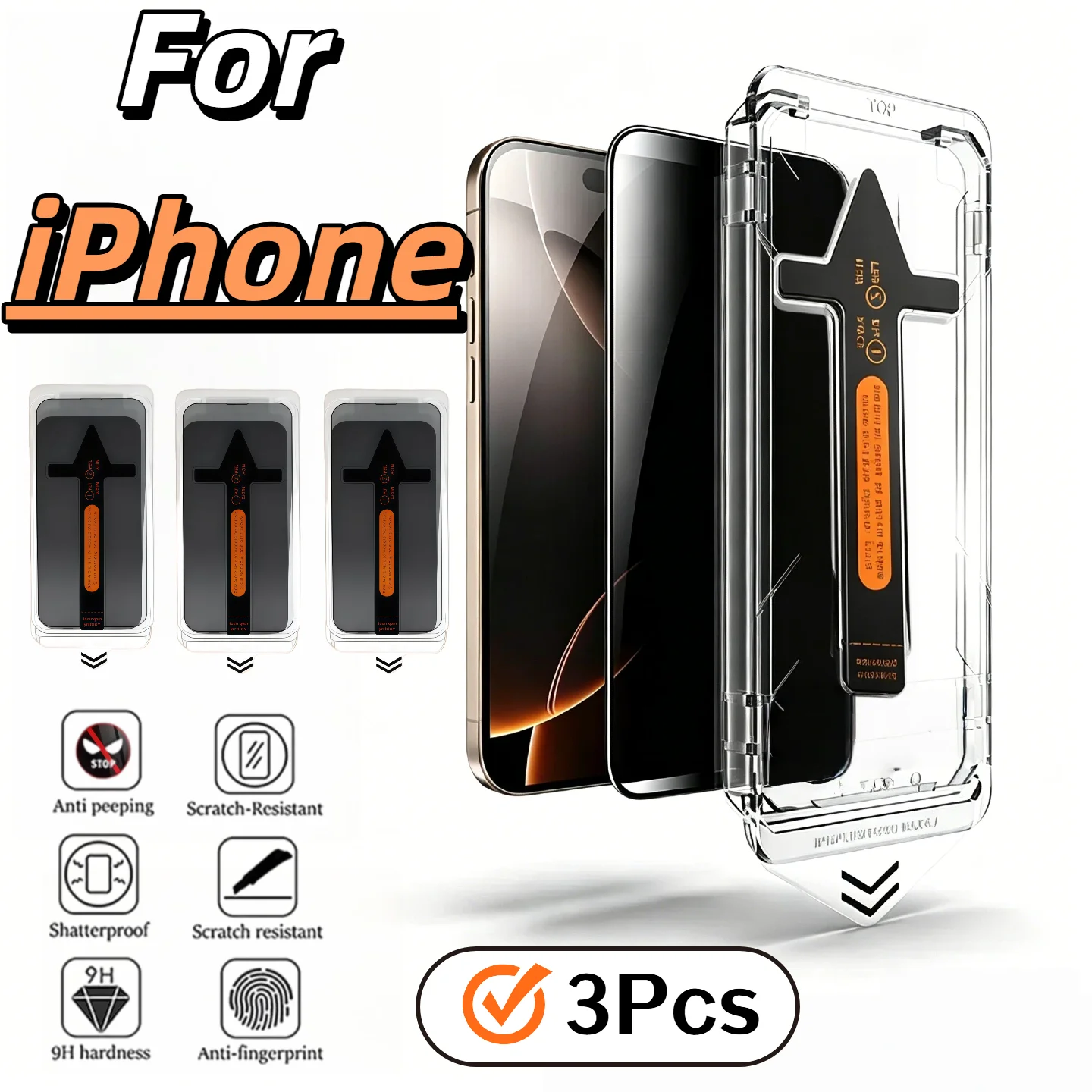 3pcs Pack iPhone Tempered Glass Screen Protector Set Anti-Scratch Easy Install Protective Film for Models 17/16/15/14/13/XS/XR/P
3pcs Pack iPhone Tempered Glass Screen Protector Set Anti-Scratch Easy Install Protective Film for Models 17/16/15/14/13/XS/XR/P