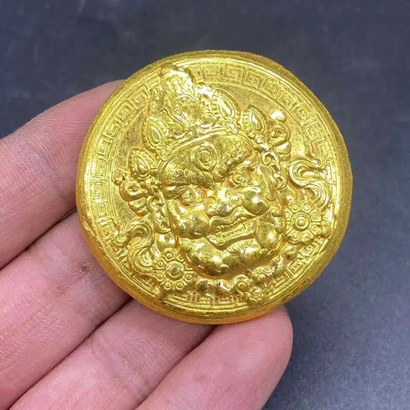 Tibetan Buddhism Carving Yellow Jambhala Golden Cake Round Carving Feng Shui Wealth Auspiciousness Zen handicraft
Tibetan Buddhism Carving Yellow Jambhala Golden Cake Round Carving Feng Shui Wealth Auspiciousness Zen handicraft