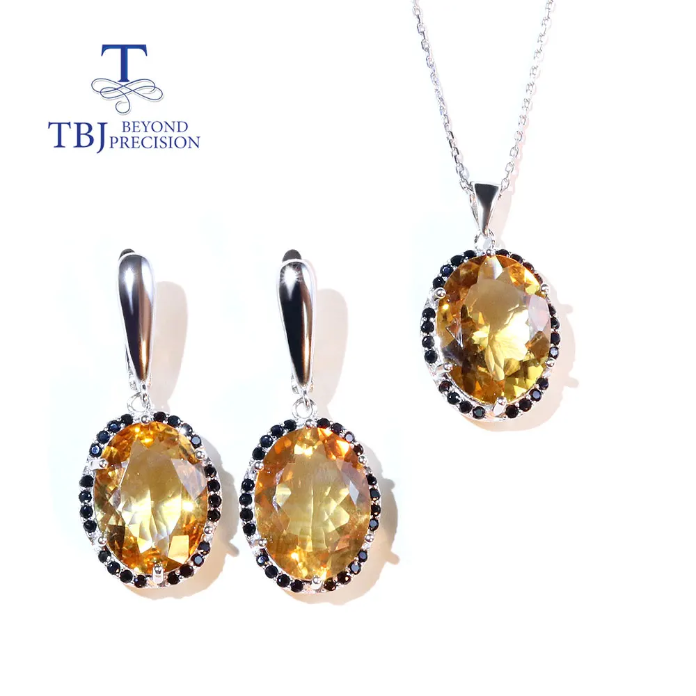 Big Size oval 12*16mm Brazil natural Citrine Gemstone Jewelry set 925 sterling silver pendant necklace Earring for women
Big Size oval 12*16mm Brazil natural Citrine Gemstone Jewelry set 925 sterling silver pendant necklace Earring for women