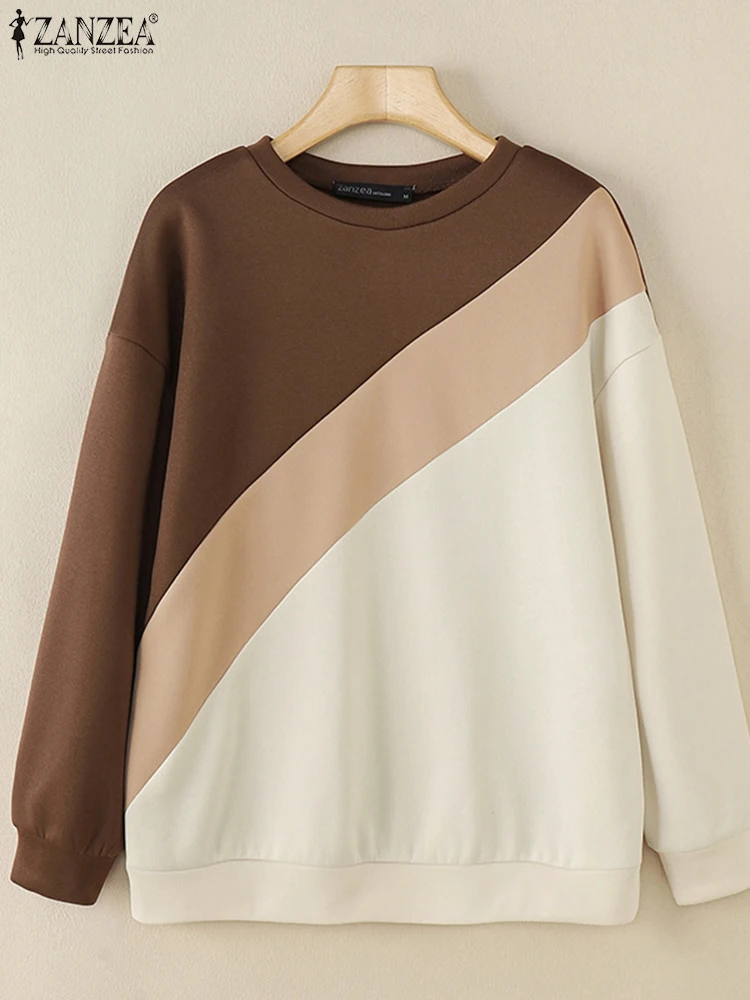 ZANZEA Women Long Sleeve Simple Pullover Fashion Colorblock Sweatshirts Casual Loose O-neck Jumpers Holiday Autumn 2024 Hoodies
ZANZEA Women Long Sleeve Simple Pullover Fashion Colorblock Sweatshirts Casual Loose O-neck Jumpers Holiday Autumn 2024 Hoodies