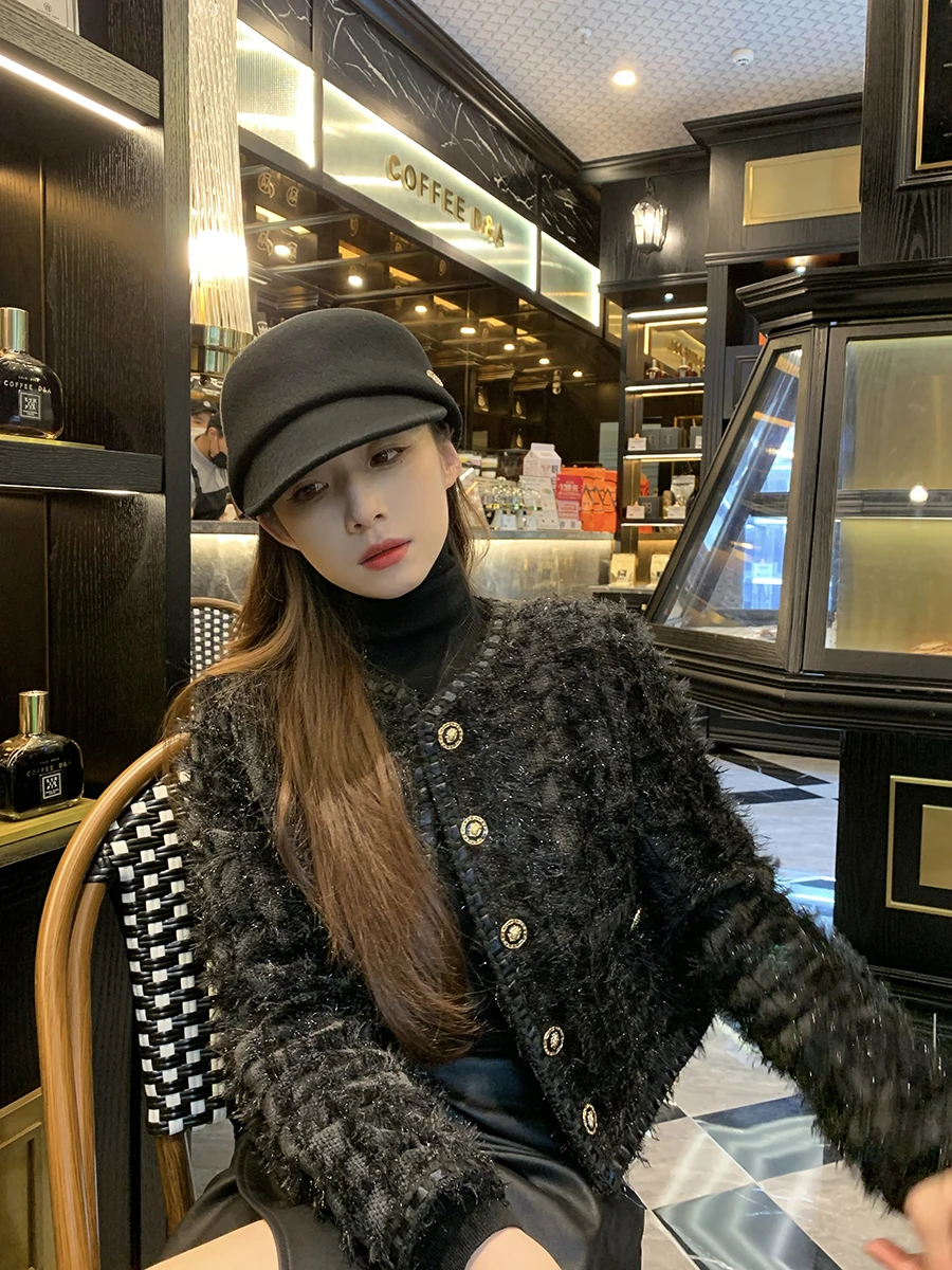 SIMONA Night Stars Wealth Fly Princ ort Coat Thiened Flannel Furry Feel Fringe Trim round Ne Button Sve Long W...
SIMONA Night Stars Wealth Fly Princ ort Coat Thiened Flannel Furry Feel Fringe Trim round Ne Button Sve Long W...