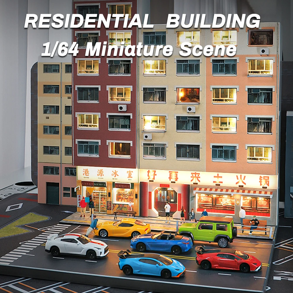 1/64 Residential Building with Lights Simulation Model Scene Decoration Collect (Excluding dolls and car models)
1/64 Residential Building with Lights Simulation Model Scene Decoration Collect (Excluding dolls and car models)