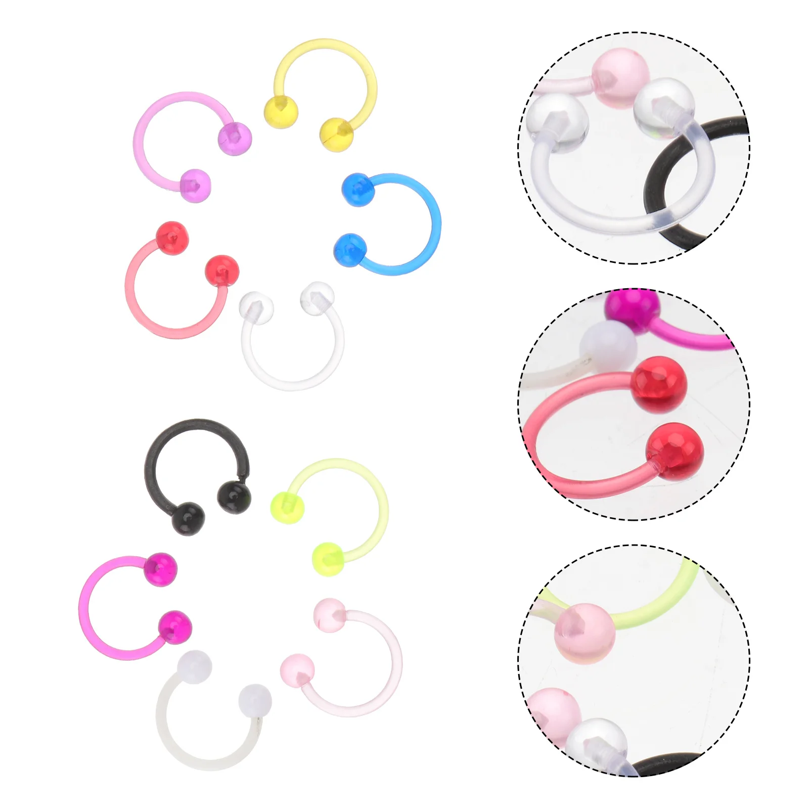 10Pcs Fake Nose Ring Jewelry U Shape Acrylic Stud for Women Chic Piercing Decor Stylish Body Accessories Gift Nose Ring
10Pcs Fake Nose Ring Jewelry U Shape Acrylic Stud for Women Chic Piercing Decor Stylish Body Accessories Gift Nose Ring