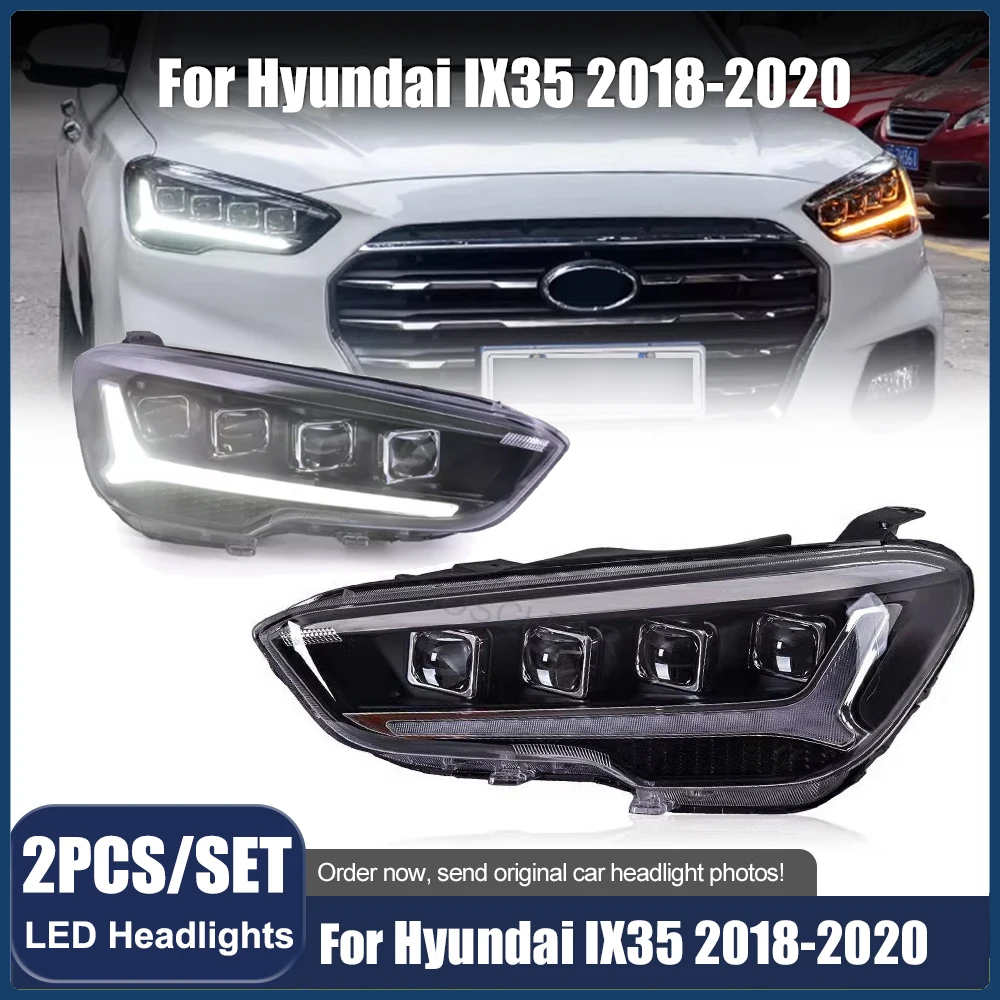 Car Accessories for Hyundai IX35 LED Headlamps Assembly 2018-2020 Headlights DRL Turn Signal High Beam Angel Eye Projector Len
Car Accessories for Hyundai IX35 LED Headlamps Assembly 2018-2020 Headlights DRL Turn Signal High Beam Angel Eye Projector Len