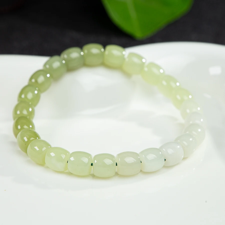 TIMESWIND Natural Original Jade Gradient Green Bucket Beaded Women Fashion Bracelet Jewelry with Certificate
TIMESWIND Natural Original Jade Gradient Green Bucket Beaded Women Fashion Bracelet Jewelry with Certificate