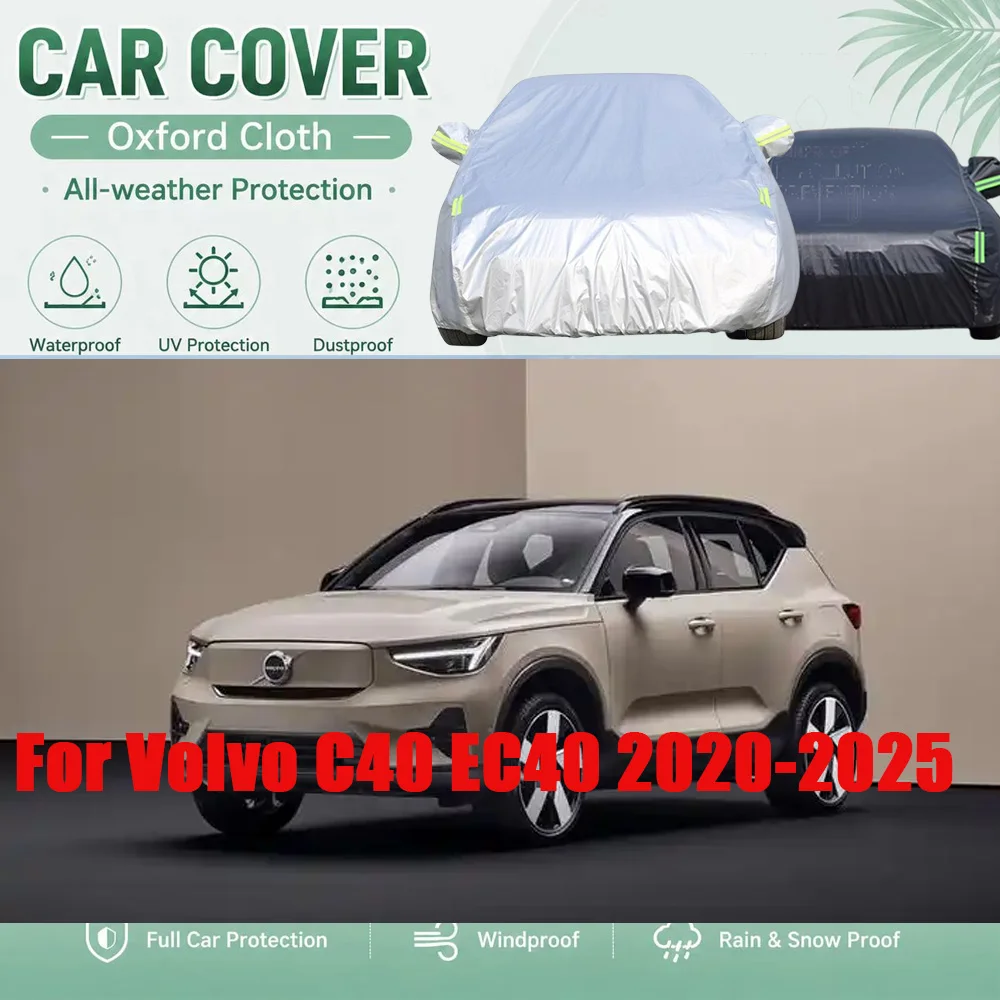 For Volvo C40 EC40 2020-2025 Auto Black Waterproof Car Cover Sun Rain Snow Wind Protect Cover All Season Suitable
For Volvo C40 EC40 2020-2025 Auto Black Waterproof Car Cover Sun Rain Snow Wind Protect Cover All Season Suitable