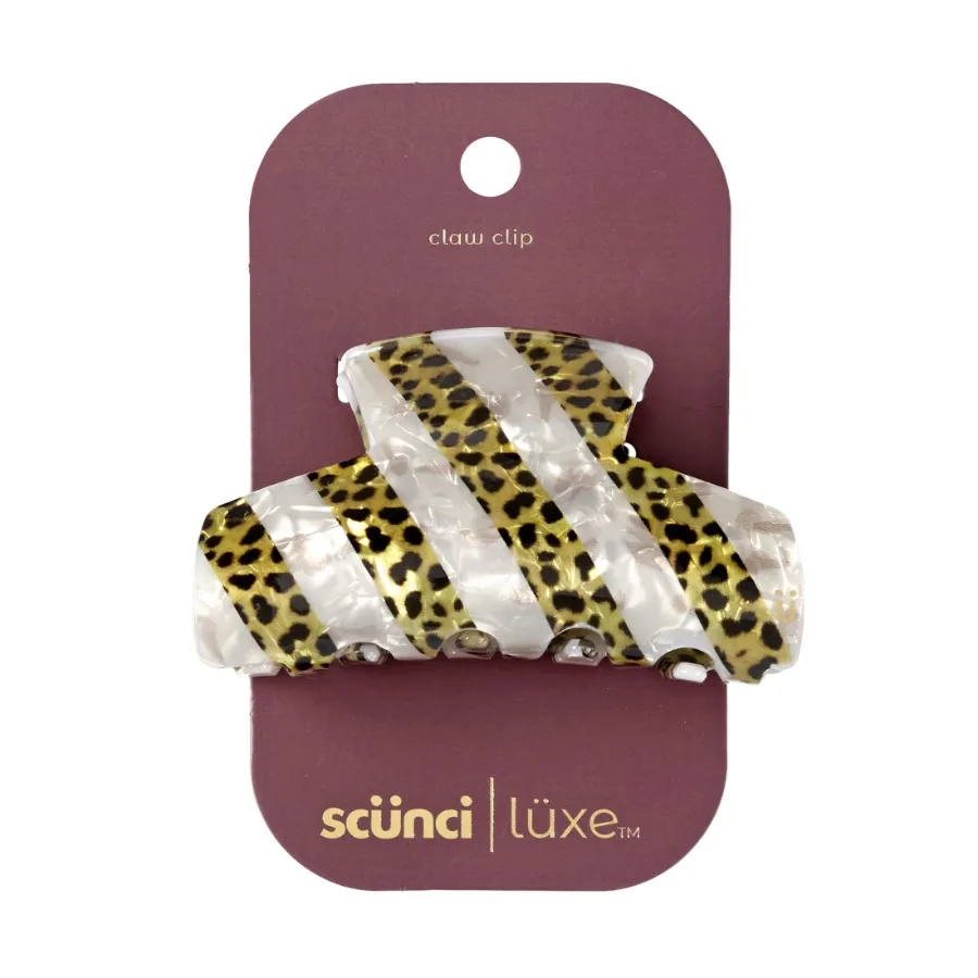 Luxe by Conair Striped Acrylic Claw Clip Ivory Pearl and Tortoiseshell Medium 1 Count
Luxe by Conair Striped Acrylic Claw Clip Ivory Pearl and Tortoiseshell Medium 1 Count