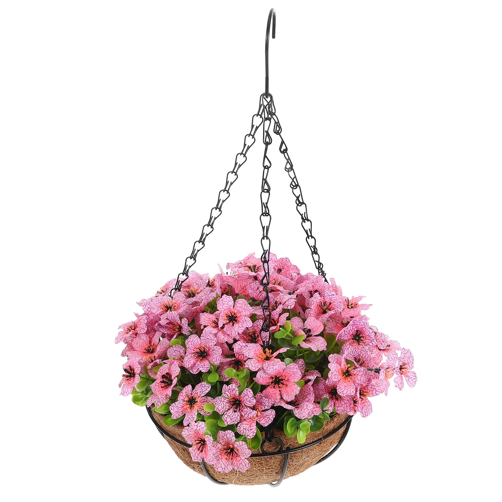 Hanging Flower Basket with Faux Flowers Decorative Planter for Home Office Garden Indoor Outdoor Decoration Coconut Fiber
Hanging Flower Basket with Faux Flowers Decorative Planter for Home Office Garden Indoor Outdoor Decoration Coconut Fiber