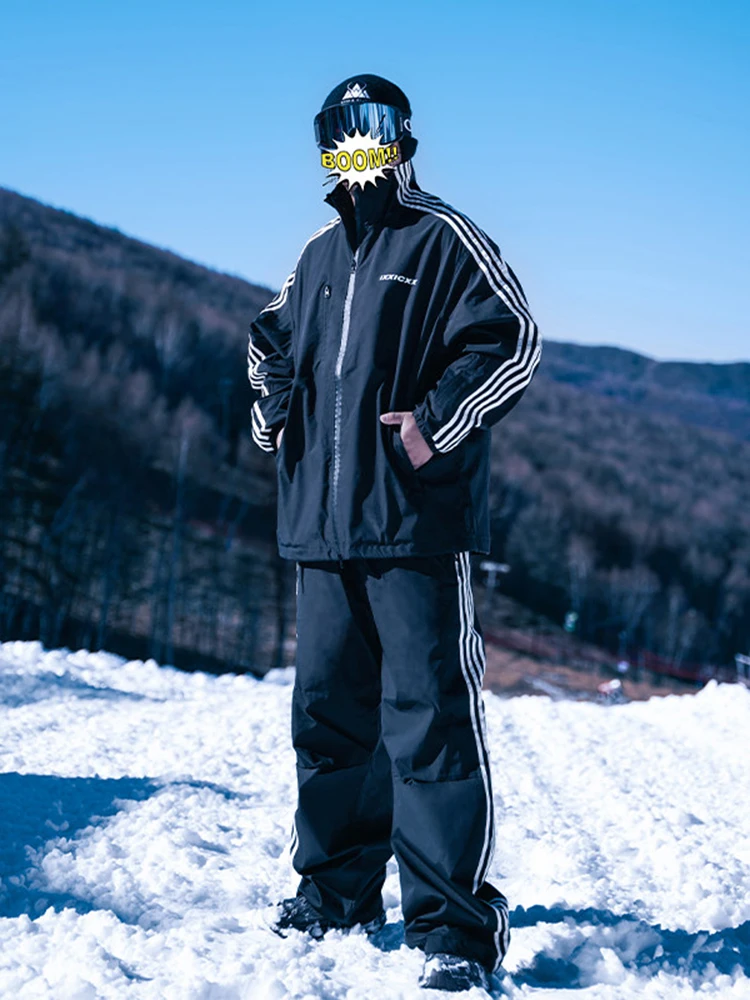 Мужской зимний утепленный комплект для сноуборда: куртка и брюки на флисовой подкладке, защита от холода до -40°C, для активного отдыха в северо-восточном регионе
Мужской зимний утепленный комплект для сноуборда: куртка и брюки на флисовой подкладке, защита от холода до -40°C, для активного отдыха в северо-восточном регионе