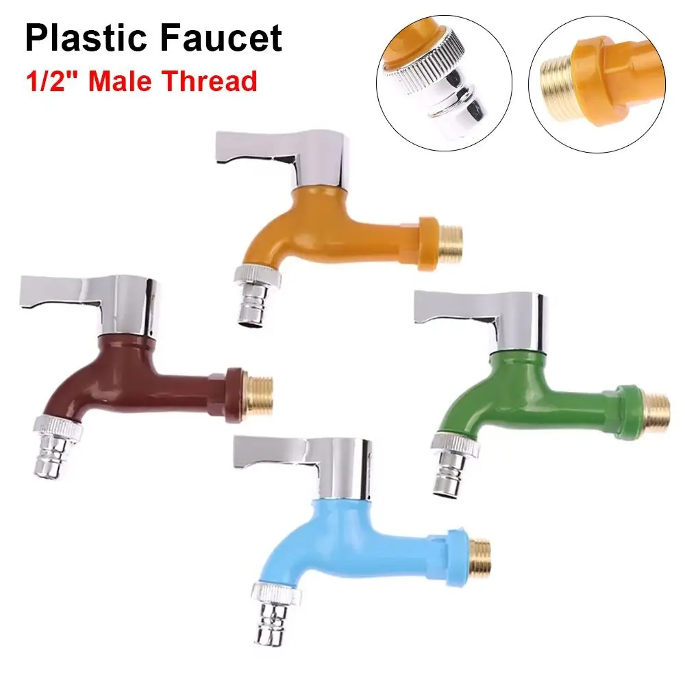 1Pcs New 1/2" Male Plastic Faucet 5 Colors PPR Washing Machine Faucet Wall Mounted Water Hose Quick Connector Garden Balcony
1Pcs New 1/2" Male Plastic Faucet 5 Colors PPR Washing Machine Faucet Wall Mounted Water Hose Quick Connector Garden Balcony