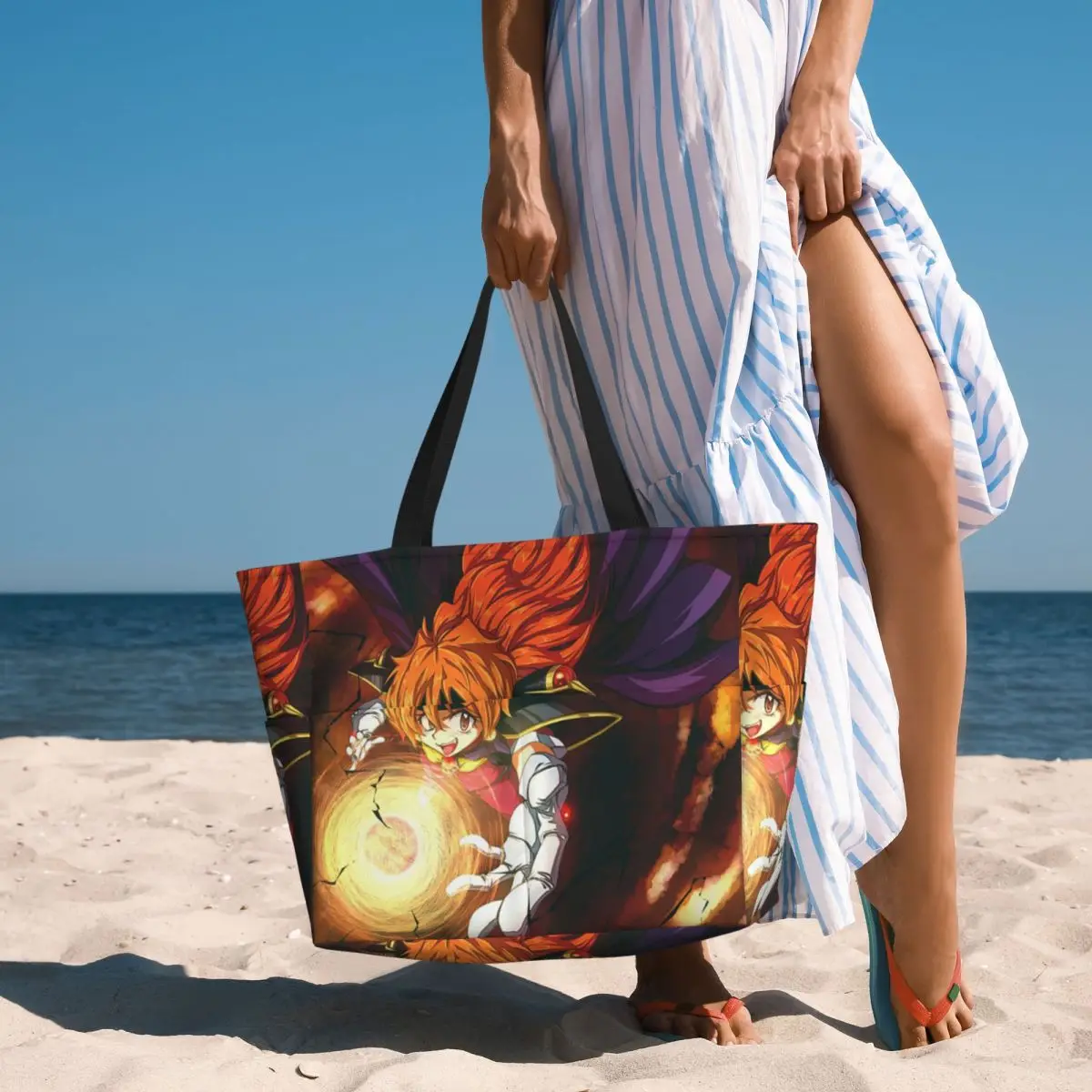 Lina Inverse Dragon Slave Slayers Beach Tote Bag Sport Gym Yoga Duffle Large Tote Bag Women Travel Bag Fitness bag
Lina Inverse Dragon Slave Slayers Beach Tote Bag Sport Gym Yoga Duffle Large Tote Bag Women Travel Bag Fitness bag