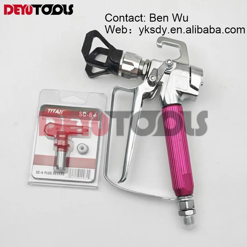 3600PSI High Pressure Airless Paint Spray Gun Accessories with 517 Tip Nozzle Guard Compatible with Wagner Pump Sprayer Machine
3600PSI High Pressure Airless Paint Spray Gun Accessories with 517 Tip Nozzle Guard Compatible with Wagner Pump Sprayer Machine