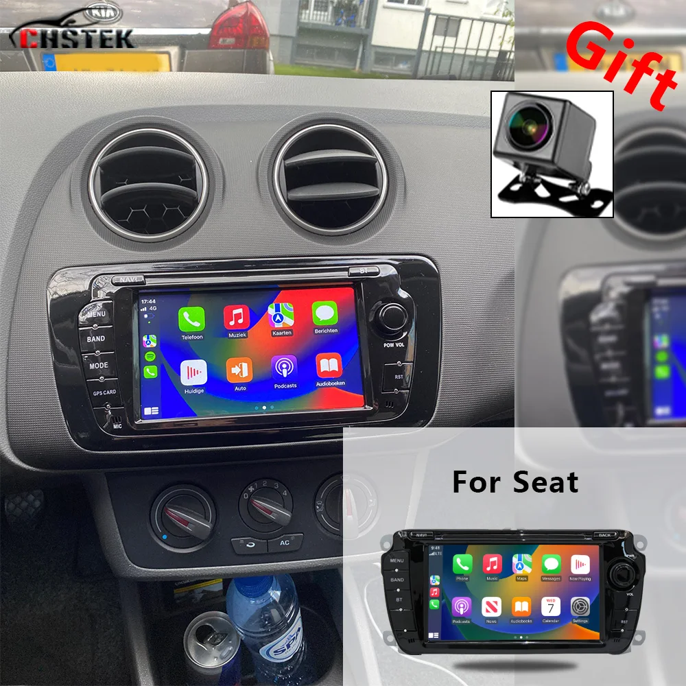 CHSTEK Car Radio Carplay For Seat Ibiza 6j 2009 2010 2011 2012 2013 Autoradio Multimedia Navigation Bluetooth WIFI 4G Android 13
CHSTEK Car Radio Carplay For Seat Ibiza 6j 2009 2010 2011 2012 2013 Autoradio Multimedia Navigation Bluetooth WIFI 4G Android 13