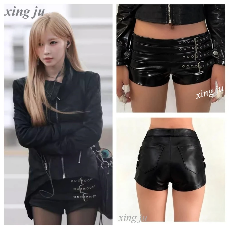 Xing Ju Women Jazz Dance Costume Korean Hip Hop Black Tight Belt Leather Shorts Nightclub DJ Singer Kpop Y2k Stage Dancer Wear
Xing Ju Women Jazz Dance Costume Korean Hip Hop Black Tight Belt Leather Shorts Nightclub DJ Singer Kpop Y2k Stage Dancer Wear