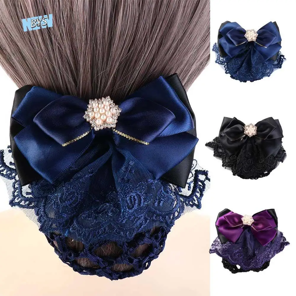 Sweet Pearl Bowknot Spring Clip Ribbon Korean Style Hair Net Cover Hair Accessories Rhinestone Nurse Hair Clip Hotel
Sweet Pearl Bowknot Spring Clip Ribbon Korean Style Hair Net Cover Hair Accessories Rhinestone Nurse Hair Clip Hotel