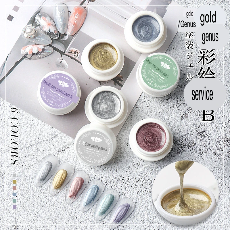 FN Japanese Style Metal Painting B Nail Gel Polish UV Salon Gold Silver Line Drawing Nail Art Gel
FN Japanese Style Metal Painting B Nail Gel Polish UV Salon Gold Silver Line Drawing Nail Art Gel