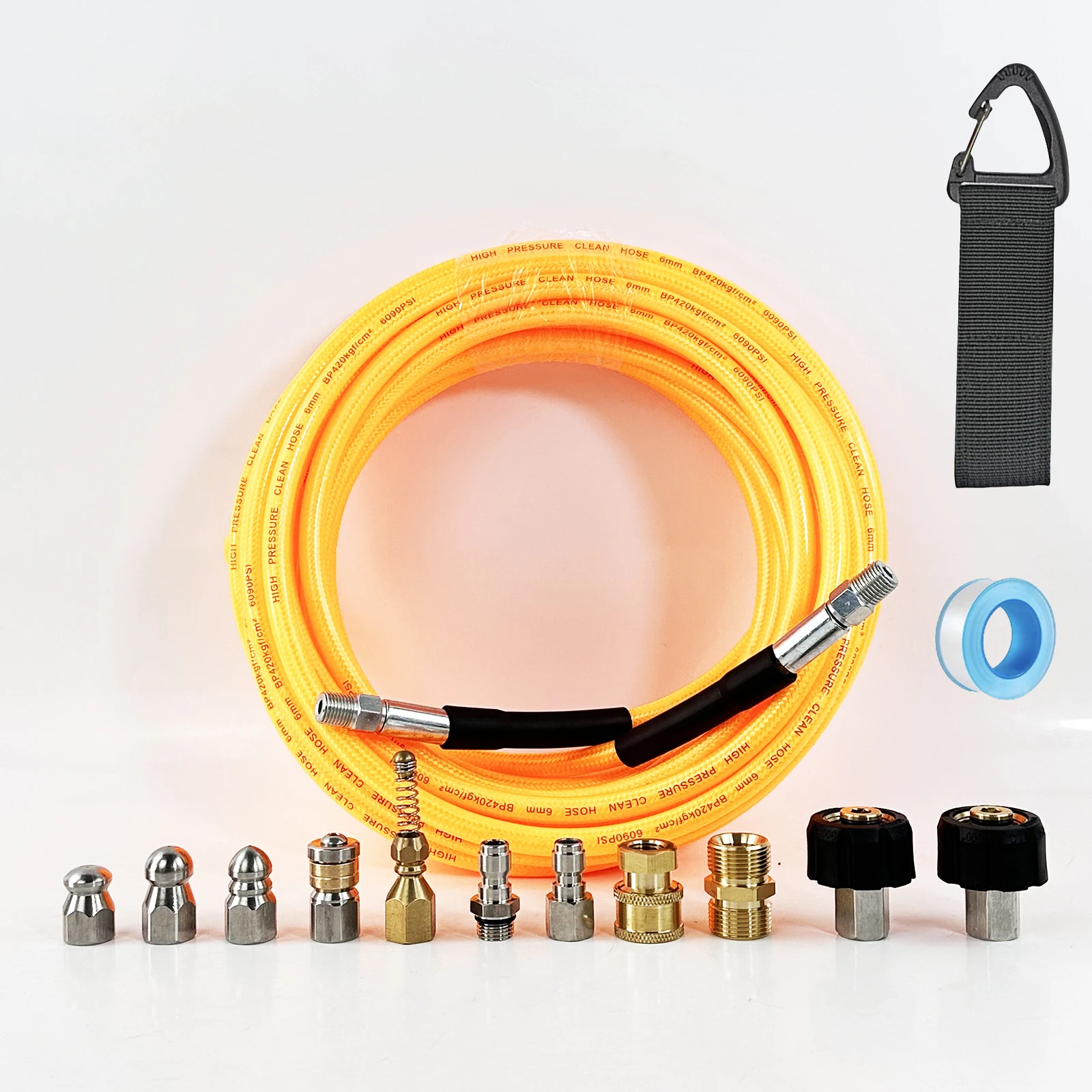 Оранжевый чистящий шланг высокого давления из ПВХ 0,5–50 м, 3800 фунтов на квадратный дюйм, подходит для Karcher и других серий для очистки канализационных засоров
Оранжевый чистящий шланг высокого давления из ПВХ 0,5–50 м, 3800 фунтов на квадратный дюйм, подходит для Karcher и других серий для очистки канализационных засоров