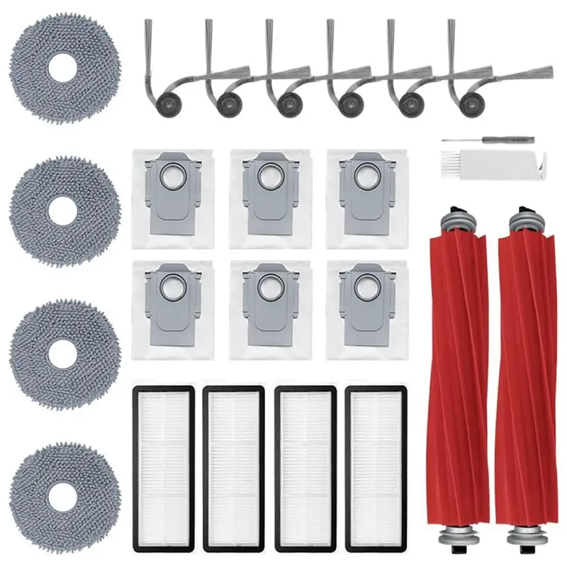A38T-Accessories Kit(24Pcs) QV 35A For Roborock QV 35A/QV 35S/QR 598/QR 798 Robot Vacuum Cleaner Brush Mop Cloth Pads Filters Ba
A38T-Accessories Kit(24Pcs) QV 35A For Roborock QV 35A/QV 35S/QR 598/QR 798 Robot Vacuum Cleaner Brush Mop Cloth Pads Filters Ba