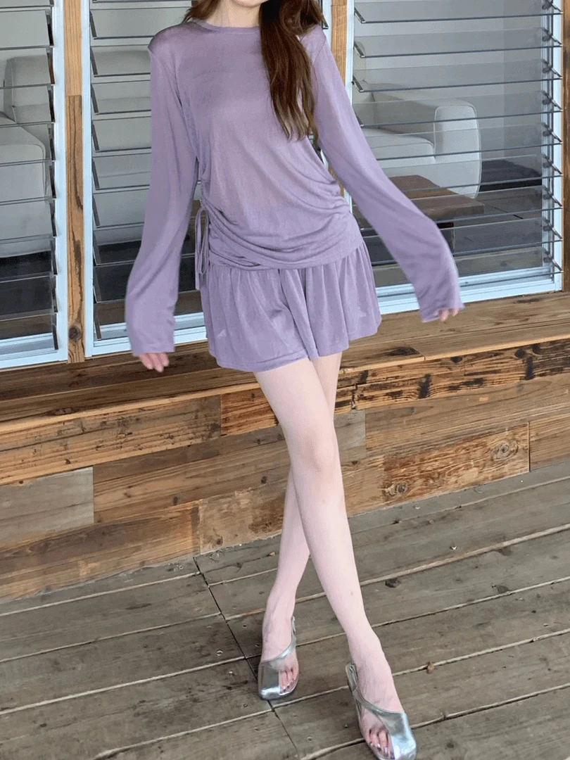 Summer Fashion Women's Pure Color Long Sleeve Sun Protection Shirt And Half-length Pleated Skirt Two-piece Set Casual Commute...
Summer Fashion Women's Pure Color Long Sleeve Sun Protection Shirt And Half-length Pleated Skirt Two-piece Set Casual Commute...