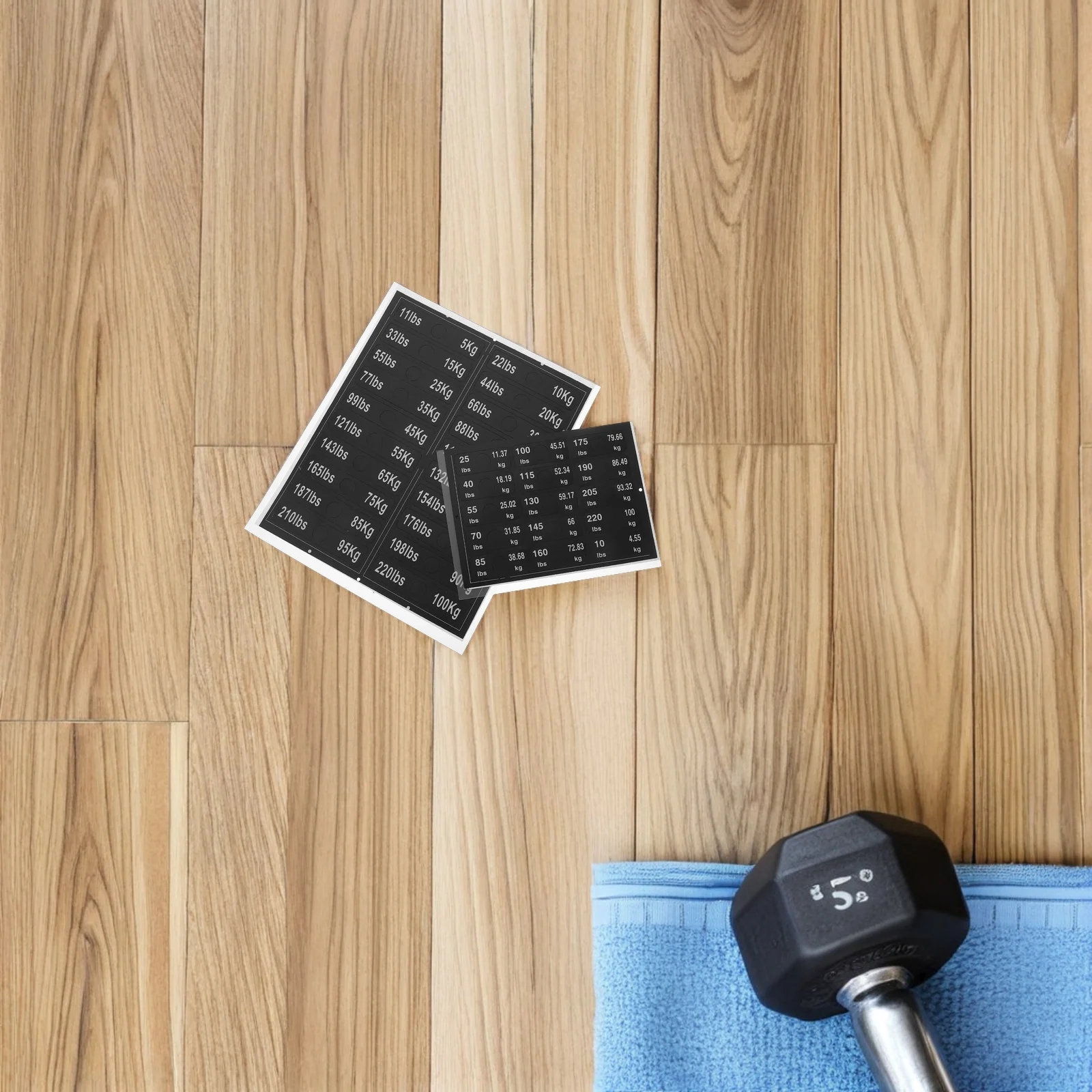2 Pcs Weight Lifting Stickers: Universal Gym Equipment Labels - Clear Weight Markers for Accurate Tracking and Durable Use
2 Pcs Weight Lifting Stickers: Universal Gym Equipment Labels - Clear Weight Markers for Accurate Tracking and Durable Use