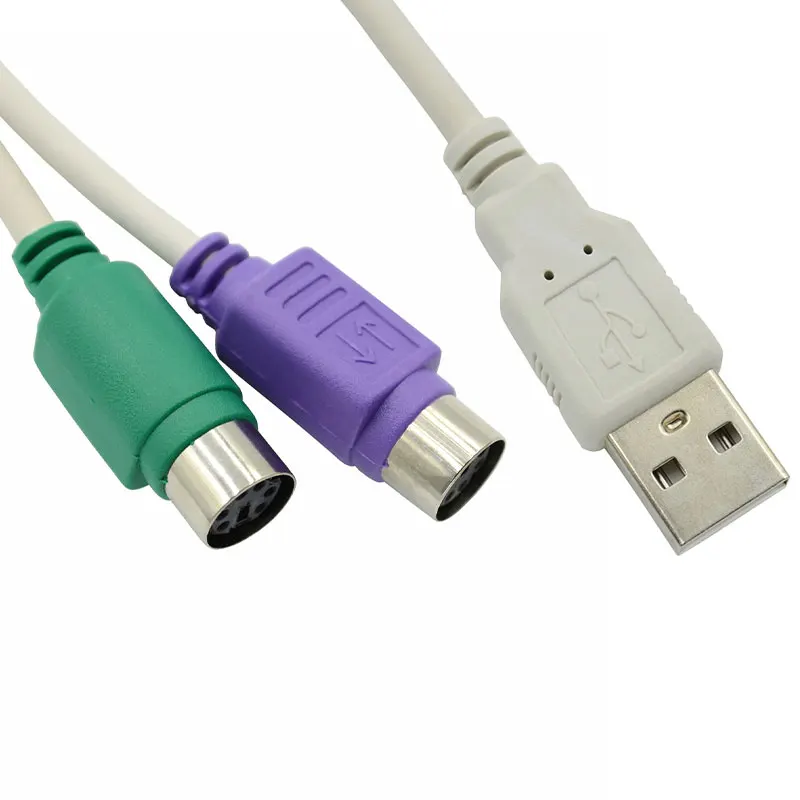 USB Male to Dual PS2 Female Cable Adapter Converter USB to Two PS/2 for mouse, keyboard, computer cable, and more
USB Male to Dual PS2 Female Cable Adapter Converter USB to Two PS/2 for mouse, keyboard, computer cable, and more