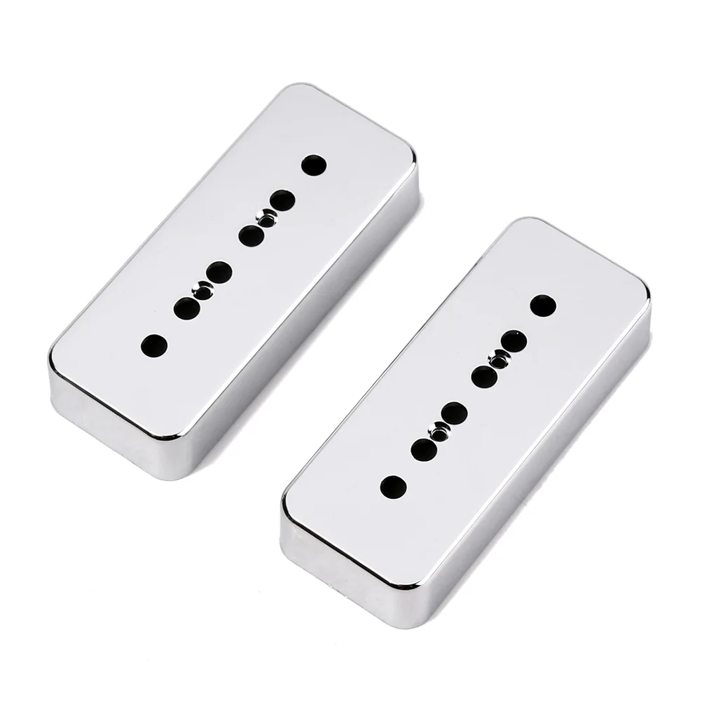 Pair of P90 Soapbar Pickup Cover Neck & Bridge Guitar Pickup Covers 50mm Pole Spacing (Silver) guitar pickups cover
Pair of P90 Soapbar Pickup Cover Neck & Bridge Guitar Pickup Covers 50mm Pole Spacing (Silver) guitar pickups cover