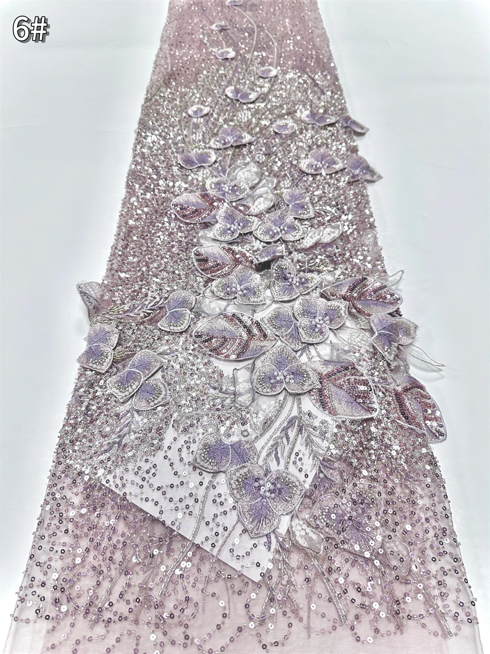African Nigerian Sequined Lace Fabric Bead Wedding Dress Sewing Material Luxurious French Embroidery 3D Flower Lace Fabric 2025
African Nigerian Sequined Lace Fabric Bead Wedding Dress Sewing Material Luxurious French Embroidery 3D Flower Lace Fabric 2025