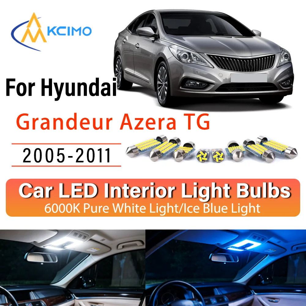 For Hyundai Grandeur Azera TG 2005-2011 Persistent Glow LED Interior Light Kit Replacement Dome Map Trunk Cabin Lamps Upgrade
For Hyundai Grandeur Azera TG 2005-2011 Persistent Glow LED Interior Light Kit Replacement Dome Map Trunk Cabin Lamps Upgrade