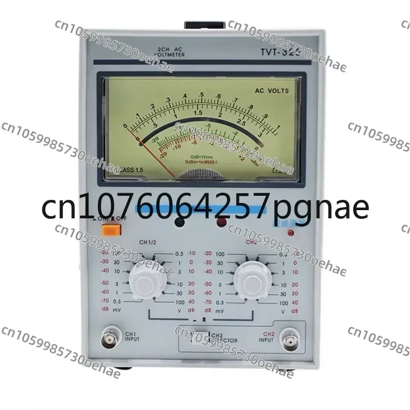 TVT-322 AC Single-pointer Double-pointer Millivoltmeter High-precision Dual-channel Voltmeter 50/60HZ
TVT-322 AC Single-pointer Double-pointer Millivoltmeter High-precision Dual-channel Voltmeter 50/60HZ
