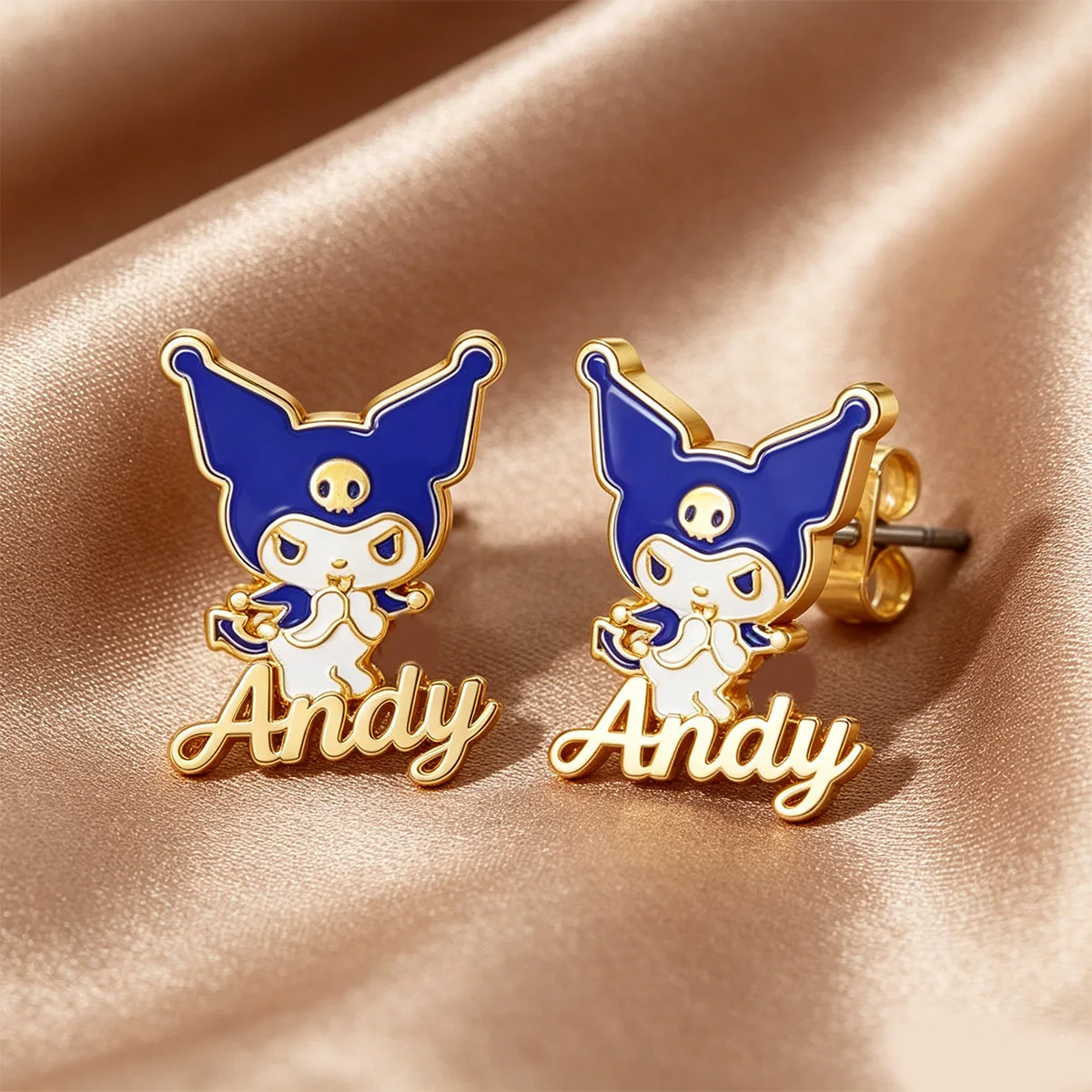 Cute Blue Oil Dripping Kuromi Name Earrings For Women Stainless Steel Letter Earrings Graduation Season Jewelry Gifts
Cute Blue Oil Dripping Kuromi Name Earrings For Women Stainless Steel Letter Earrings Graduation Season Jewelry Gifts