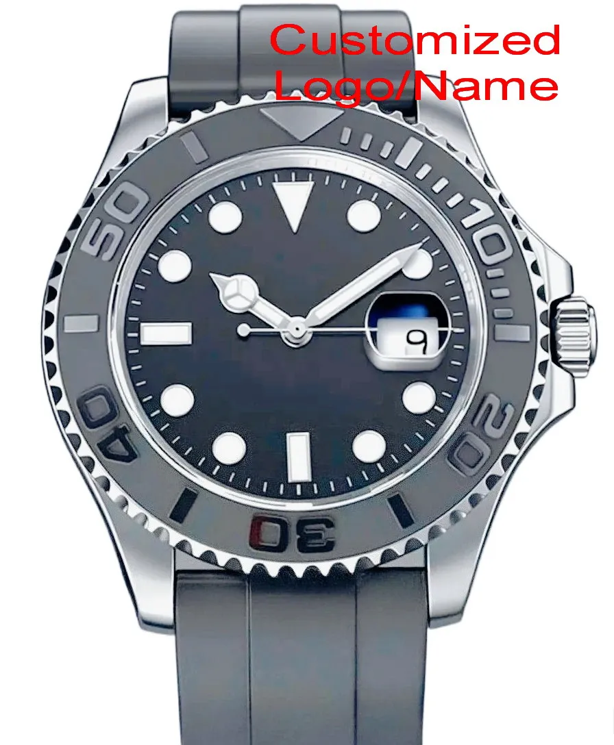 Customized Logo/Name 41mm Mens Automatic Mechanical Watch 904L Mirror Steel Black Blue Fusion Case Anti Rust Luminous Dial
Customized Logo/Name 41mm Mens Automatic Mechanical Watch 904L Mirror Steel Black Blue Fusion Case Anti Rust Luminous Dial
