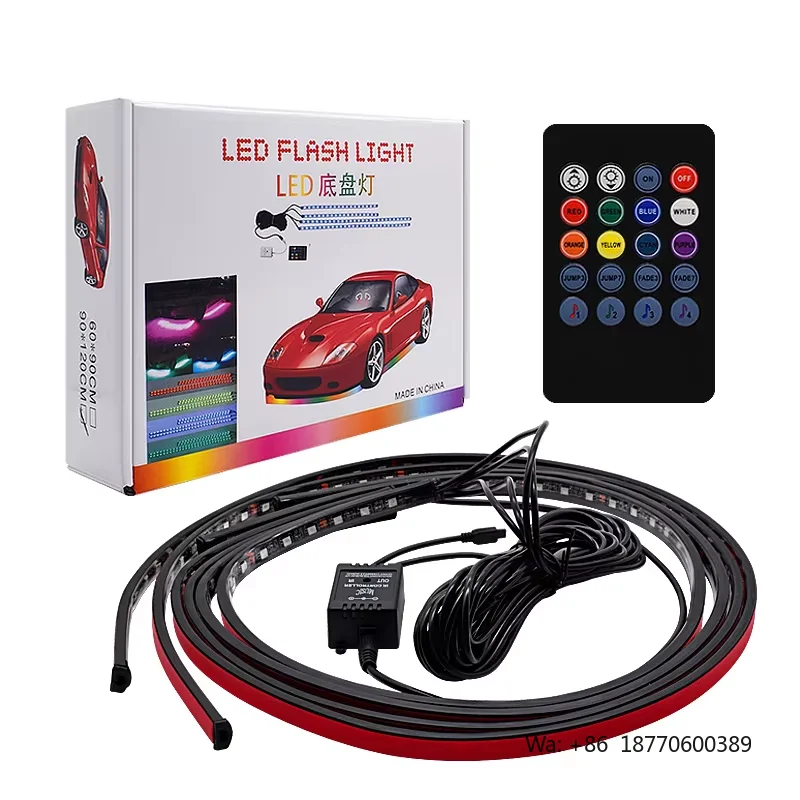 12V LED Car Chassis Flexible Strip Lights Auto RGB Underglow Decorative Atmosphere Lamp Cars Underbody System Light Accessories
12V LED Car Chassis Flexible Strip Lights Auto RGB Underglow Decorative Atmosphere Lamp Cars Underbody System Light Accessories