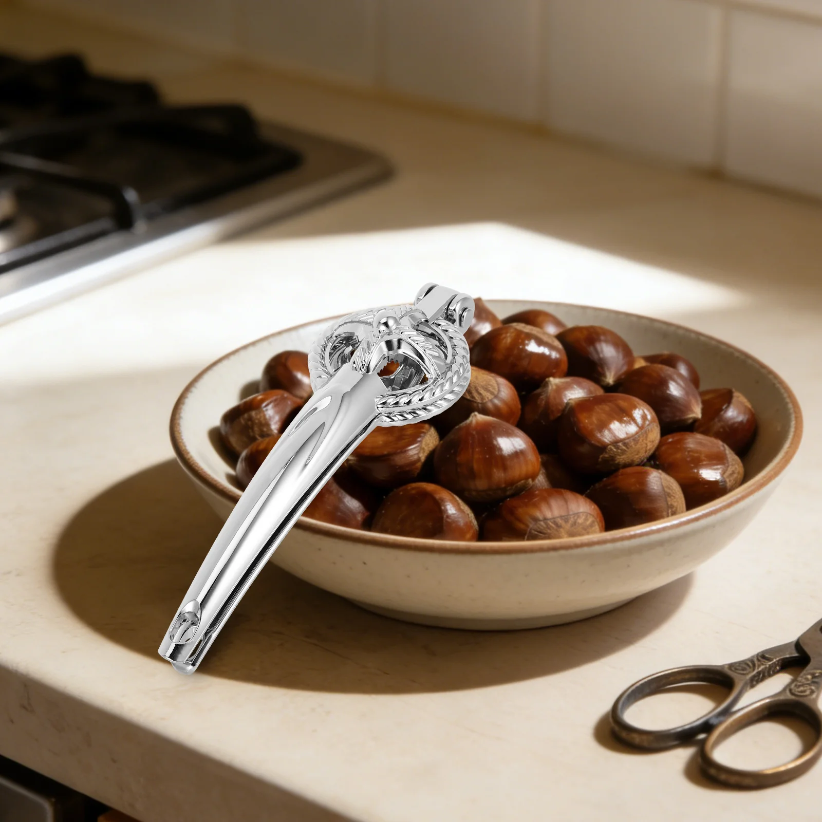 Nutcracker Chestnut Clip Heavy Duty Zinc Alloy Nut Cracker Tool Portable Multifunction Nut Opener for Walnuts Pecans Pine Nuts
Nutcracker Chestnut Clip Heavy Duty Zinc Alloy Nut Cracker Tool Portable Multifunction Nut Opener for Walnuts Pecans Pine Nuts