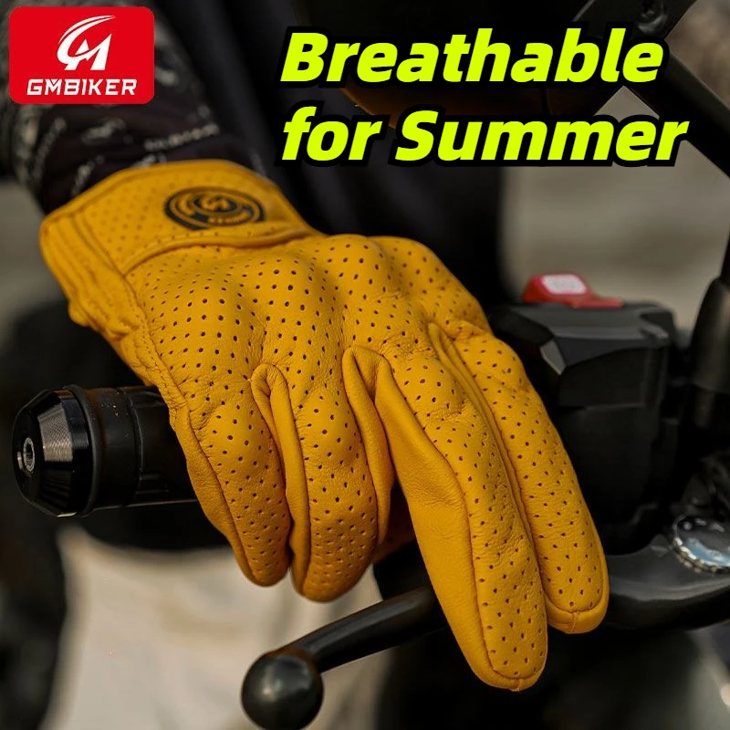 Retro Half-Finger Motorcycle Gloves, Genuine Sheepskin Leather, All-Season Summer Windproof Breathable Anti-Fall Protective
Retro Half-Finger Motorcycle Gloves, Genuine Sheepskin Leather, All-Season Summer Windproof Breathable Anti-Fall Protective