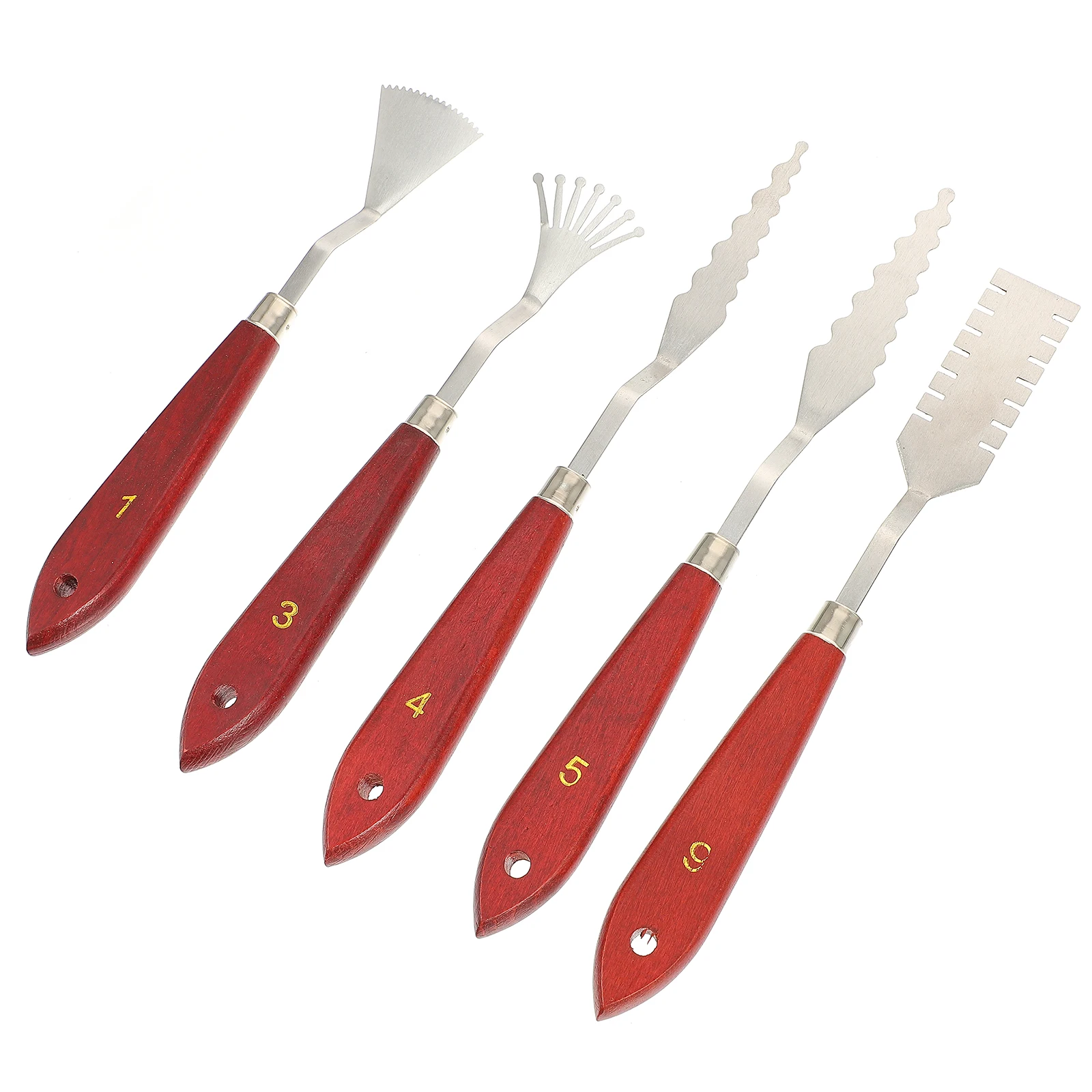 5pcs Oil Painting Knife Set Stainless Steel Painting Tools For Mixing Scraping Texturing Art Supplies Acrylic Oil Paint Artists
5pcs Oil Painting Knife Set Stainless Steel Painting Tools For Mixing Scraping Texturing Art Supplies Acrylic Oil Paint Artists