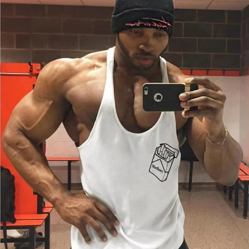 Men’s Marlboro Graphic Gym Tank, Bodybuilding Stringer Vest, Casual Streetwear Workout Top
Men’s Marlboro Graphic Gym Tank, Bodybuilding Stringer Vest, Casual Streetwear Workout Top