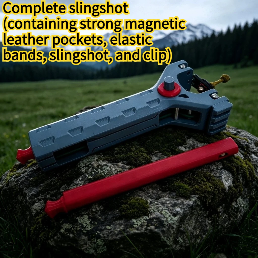 3D Printed Rapid Fire Automatic Slingshot for Outdoor Competitive Sports Strong Magnetic Leather Pocket Rubber Band Slingshot
3D Printed Rapid Fire Automatic Slingshot for Outdoor Competitive Sports Strong Magnetic Leather Pocket Rubber Band Slingshot