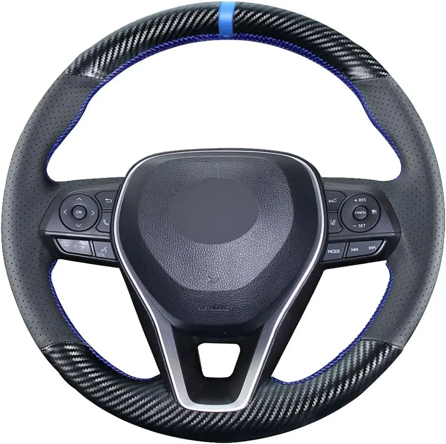 DIY Stitching Carbon Fiber Steering Wheel Cover for Toyota RAV4 SUV Avalon 2019-2023 Camry 2018-2023 Corolla 2020-2024
DIY Stitching Carbon Fiber Steering Wheel Cover for Toyota RAV4 SUV Avalon 2019-2023 Camry 2018-2023 Corolla 2020-2024