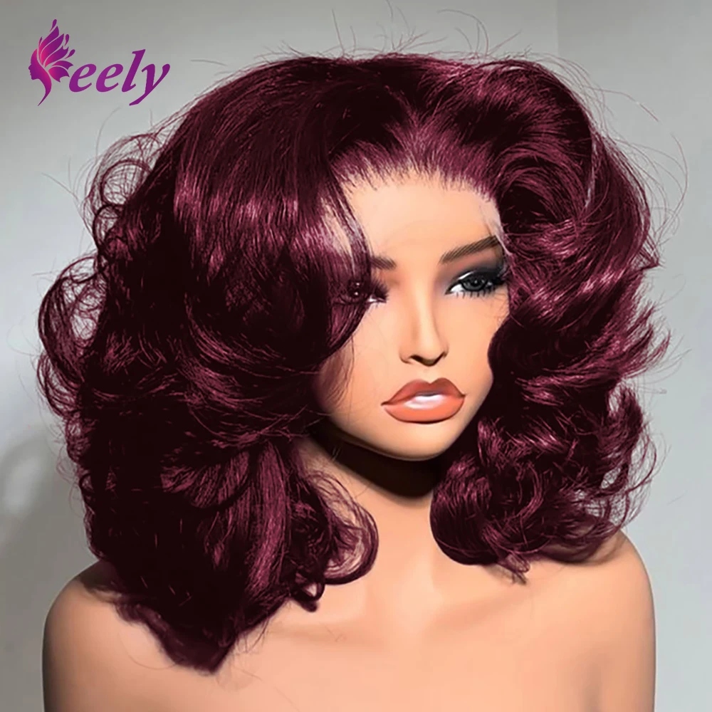 99J Burgundy Short Bob Body Wave Brazilian Human Hair Wigs 250% Density Loose Wave 13x4 Transparent Lace Short Bob Wig For Women
99J Burgundy Short Bob Body Wave Brazilian Human Hair Wigs 250% Density Loose Wave 13x4 Transparent Lace Short Bob Wig For Women