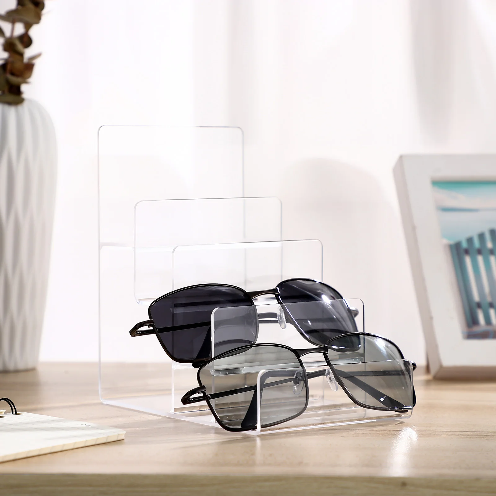 Акриловая стойка для хранения, многослойный прозрачный кошелек, ювелирные изделия, очки, кошелек, подставка для дисплея, настольный органайзер, акриловая стойка для хранения
Акриловая стойка для хранения, многослойный прозрачный кошелек, ювелирные изделия, очки, кошелек, подставка для дисплея, настольный органайзер, акриловая стойка для хранения