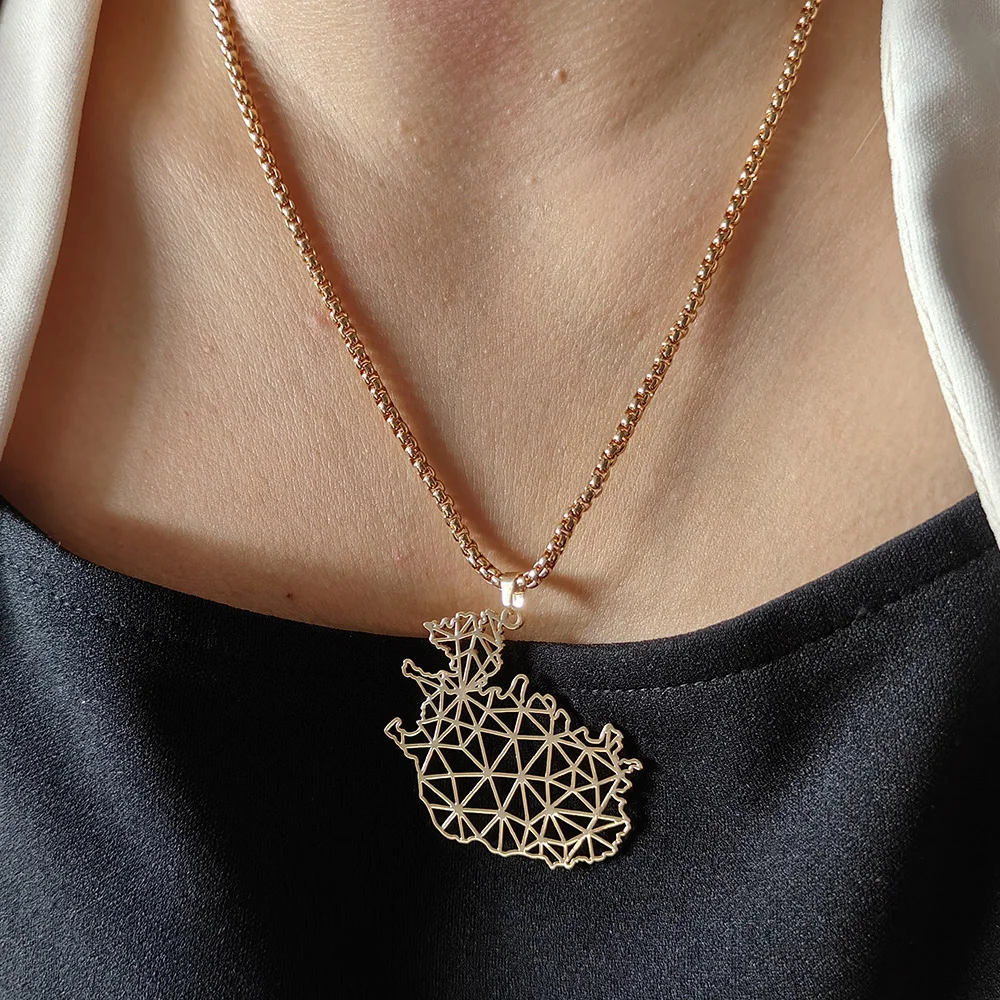 New Icelandic Geographic Necklace, 18k Gold-plated Designer Necklace, high-quality waterproof, suitable for daily wear
New Icelandic Geographic Necklace, 18k Gold-plated Designer Necklace, high-quality waterproof, suitable for daily wear