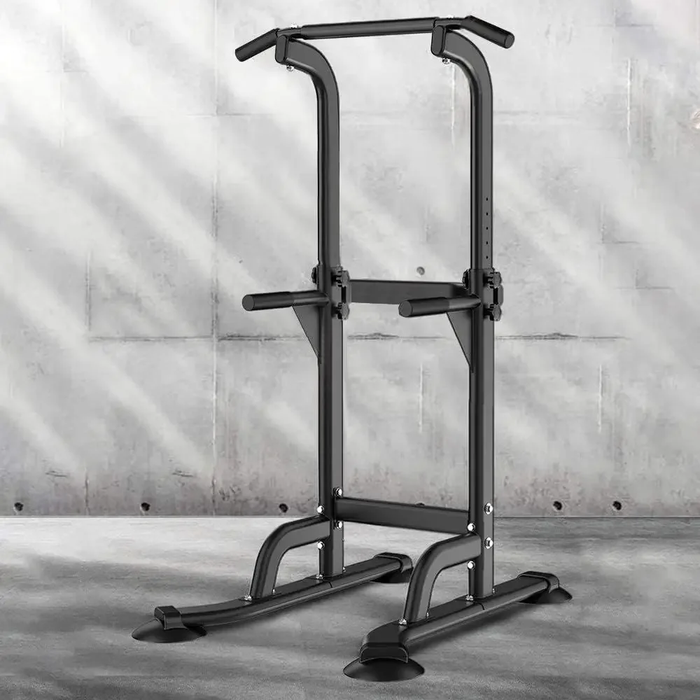 Adjustable Pull Up Bar, Dip Station, and Home Gym Workout Equipment for Strength Training
Adjustable Pull Up Bar, Dip Station, and Home Gym Workout Equipment for Strength Training