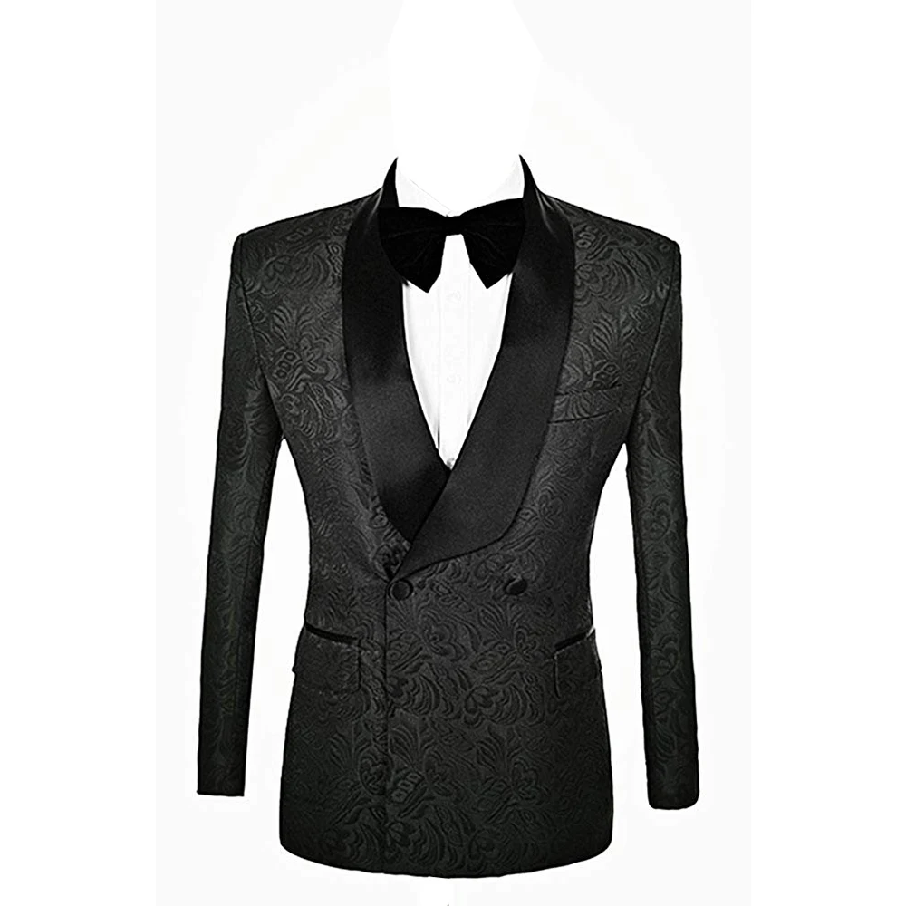 Men's Blazer Suit Blazer Jacquard Jacket Shawl Lapel Double Breasted Coat
Men's Blazer Suit Blazer Jacquard Jacket Shawl Lapel Double Breasted Coat